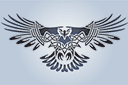 Keltischer Adler - schablonen im keltischen stil