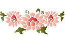 Chinesische Blume 3 - schablonen mit östlich motiven