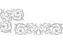 Ecke und Motiv  - schablonen für bordüre im klassischen stil