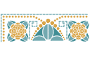 Ecke der Jugendstil 14 - schablonen für die ecken Ecke der Jugendstil 14 - schablonen für die ecken