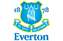 Wappen des Fußballverein Everton - schablonen mit zeichen und logo