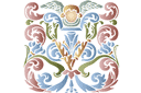 Mittelalterlicher Engel A - schablonen im mittelalterlichen stil