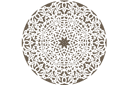 Kreisförmiges Motiv 52b - schablonen mit arabesken