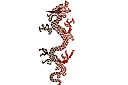 Krabbelnder Drache - schablonen für drachen zeichnen