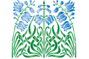 Busch des Hasenglöckchen - schablonen für blumen zeichnen Busch des Hasenglöckchen - schablonen für blumen zeichnen