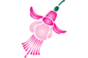 Fuchsie Blume - schablonen für blumen zeichnen