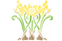 Drei Narzissen - schablonen für blumen zeichnen Drei Narzissen - schablonen für blumen zeichnen