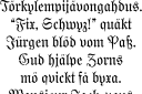 Schrift Gothic (NORM) - schablonen mit ihren texten