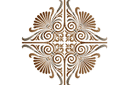 Griechisches Medaillon 26 - kreismuster schablonen