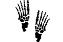 Hand der Skelette - furcht erregende schablonen 