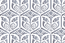 Renaissance Lilien - Tapete - schablonen für die wand