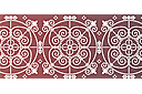 Ringe und Spiralen - Bordüre - schablonen für bordüre im klassischen stil