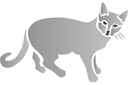 Graue Katze 2 - tiere zeichnen schablonen Graue Katze 2 - tiere zeichnen schablonen