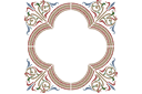 Mittelalterliches Medaillon 2 - schablonen im mittelalterlichen stil