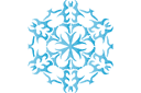 Schneeflocke XXII - schablonen auf das thema der winter