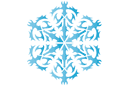 Schneeflocke XXIV - schablonen auf das thema der winter