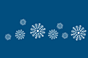 Bordürenmotiv mit Schneeflocken - schablonen auf das thema der winter