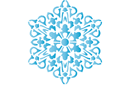 Schneeflocke XX - schablonen auf das thema der winter