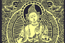 Großer Buddha - schablonen indische mustern