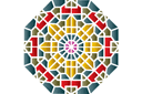 Orientalisches Mosaik - schablonen mit östlich motiven Orientalisches Mosaik - schablonen mit östlich motiven