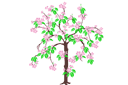 Japanische Kirsche - schablonen für bäume zeichnen