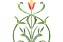 Stilisierte Blume 1 - schablonen für blumen zeichnen Stilisierte Blume 1 - schablonen für blumen zeichnen