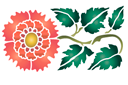 Chinesische rote Chrysantheme A - schablonen für blumen zeichnen Chinesische rote Chrysantheme A - schablonen für blumen zeichnen