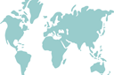Weltkarte 03 - schablonen von verschiedenen objekten