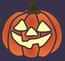 Fröhliches Halloween 2 - Schablone für die Dekoration