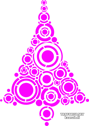 Weihnachtsbaum 14 - Schablone für die Dekoration
