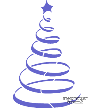 Weihnachtsbaum 15 - Schablone für die Dekoration