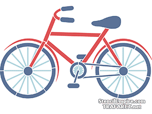 Fahrrad - Schablone für die Dekoration