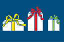 Drei Geschenke - schablonen "weihnachten und neues jahr"